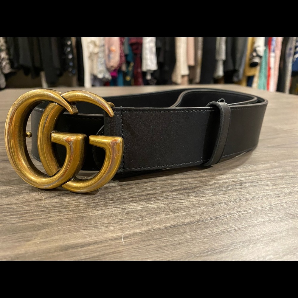 Gucci Double G wide belt size 34